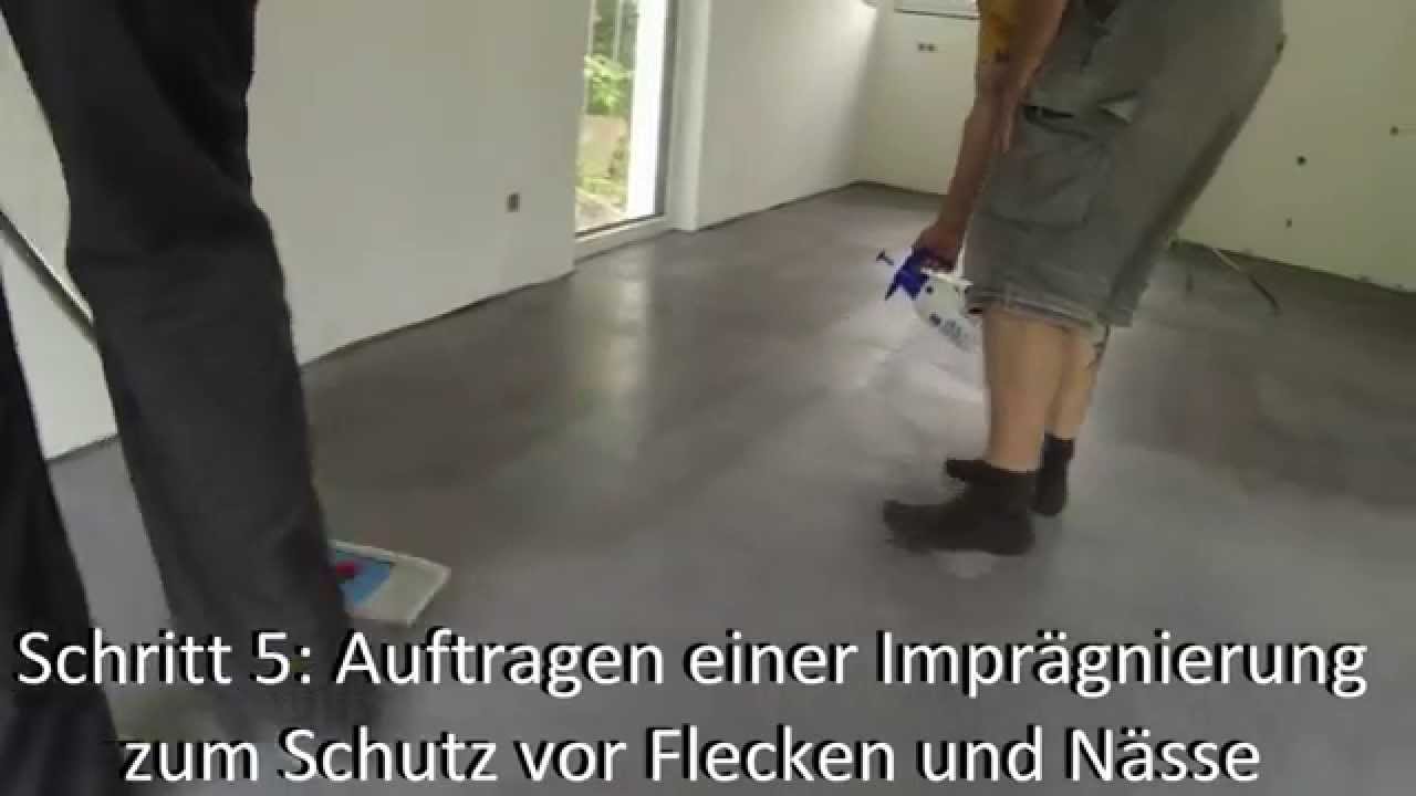 Einf&auml;rben von Estrich und Beton by Color Ink