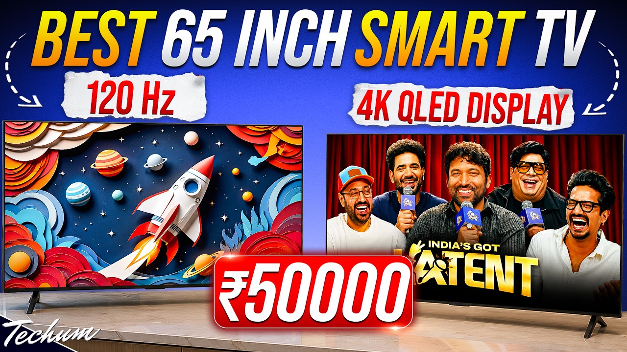 Best 65 Inch 4K Smart TVs in India (2026)🔥Samsung vs Lg vs Sony vs Xiaomi🔥