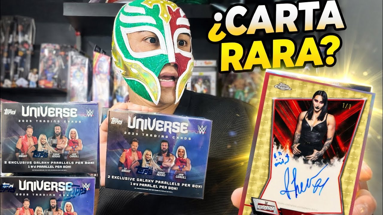 ¿Saldrá una CARTA RARA ? Abriendo cajas de WWE universe 2025