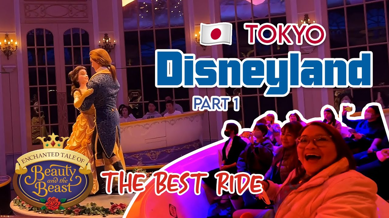 TOKYO 2023 - Disneyland with Happy Entry Pass and Beauty and The Beast Ride (Part 1) [4k]