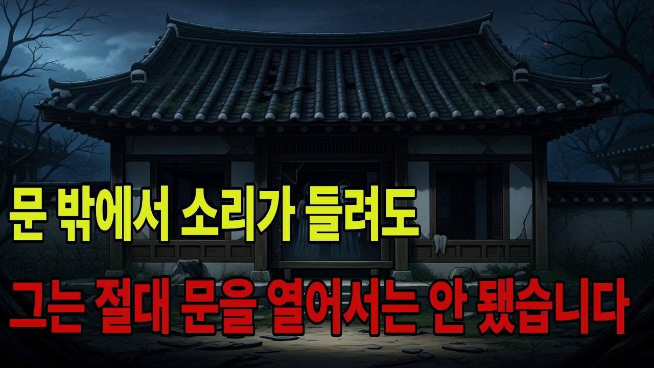 문을 열지 말 것을 | 조선 야담 실화풍 공포 이야기 | 억울한 여인의 복수 (시니어 오디오북)