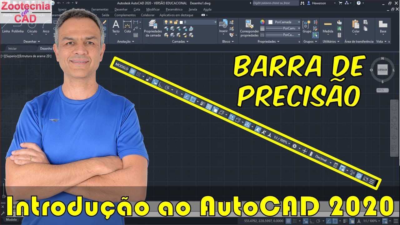 AutoCAD 2020 - Barra de Precisão