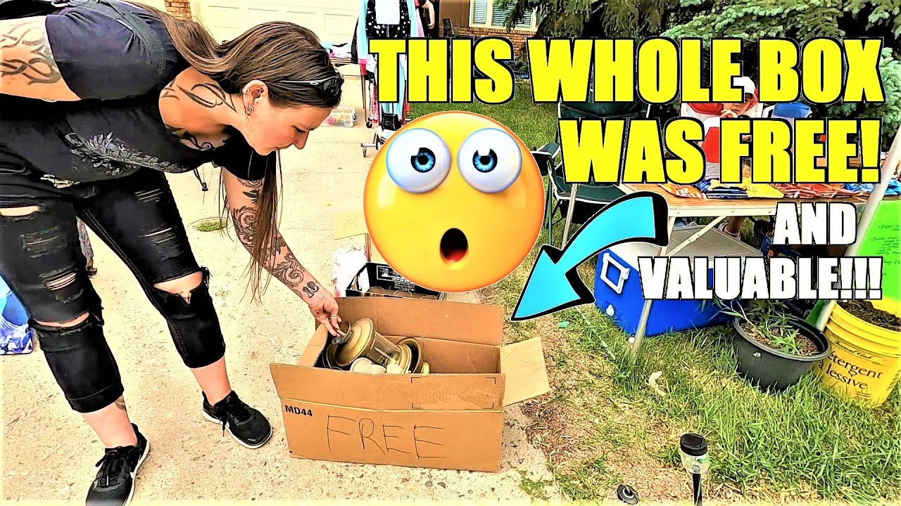 Ep498:  YOU WON'T BELIEVE WHAT WAS IN THIS FREE GARAGE SALE GIVE AWAY!!  😯😯😯