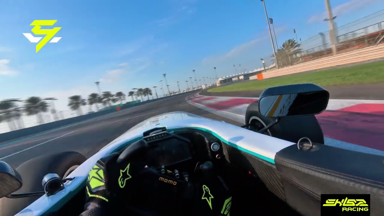 Formula Yas3000 Test Run North Layout Yas Marina Circuit @Shibzracing Driver Shibz Yousaf