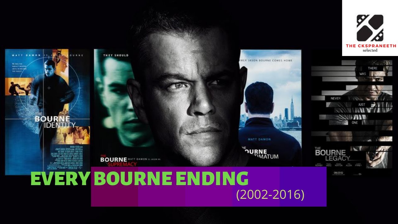 EVERY BOURNE ENDING SCENE(2002 - 2016)||HD||Extreme Ways - Moby||Matt Damon.