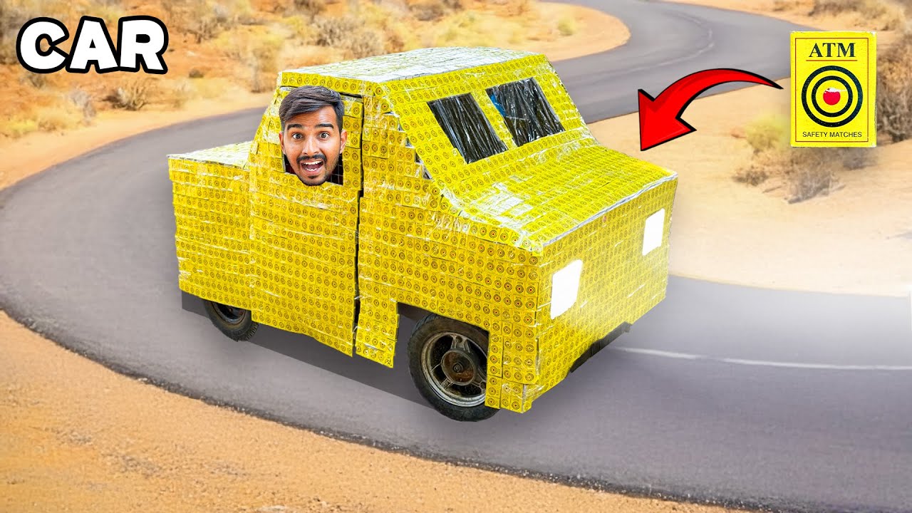 I built a Real Car From Matchboxes - रियल चलने वाली कार !