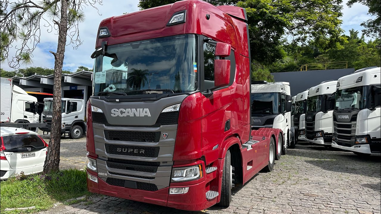 CHEGOU O NOVO SCANIA SUPER 460R TRUCADO VERMELHO MERLOT 2024!