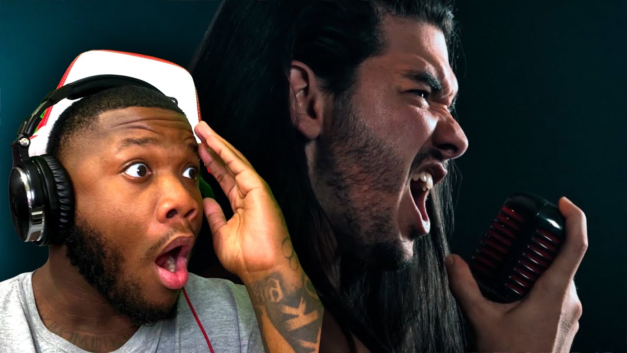 Metal singer performs 