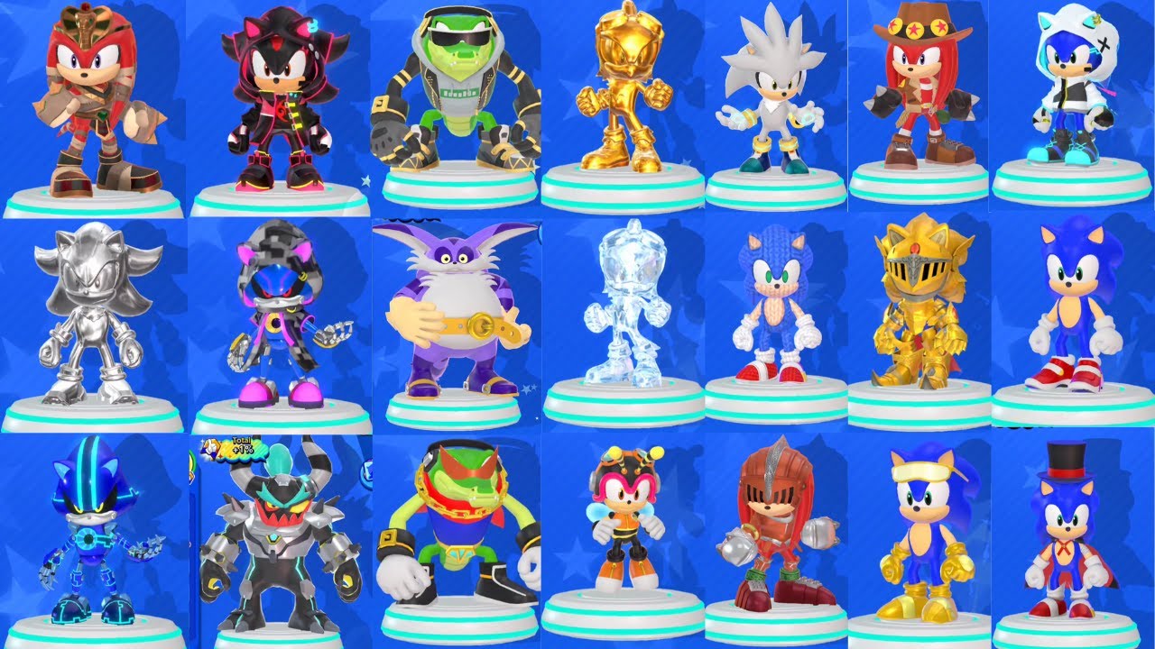 Sonic Rumble All Characters Skins