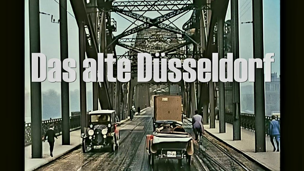 Düsseldorf 1910er u. 20er Jahre - koloriert - aus der Doku: Das alte Rheinland in Farbe