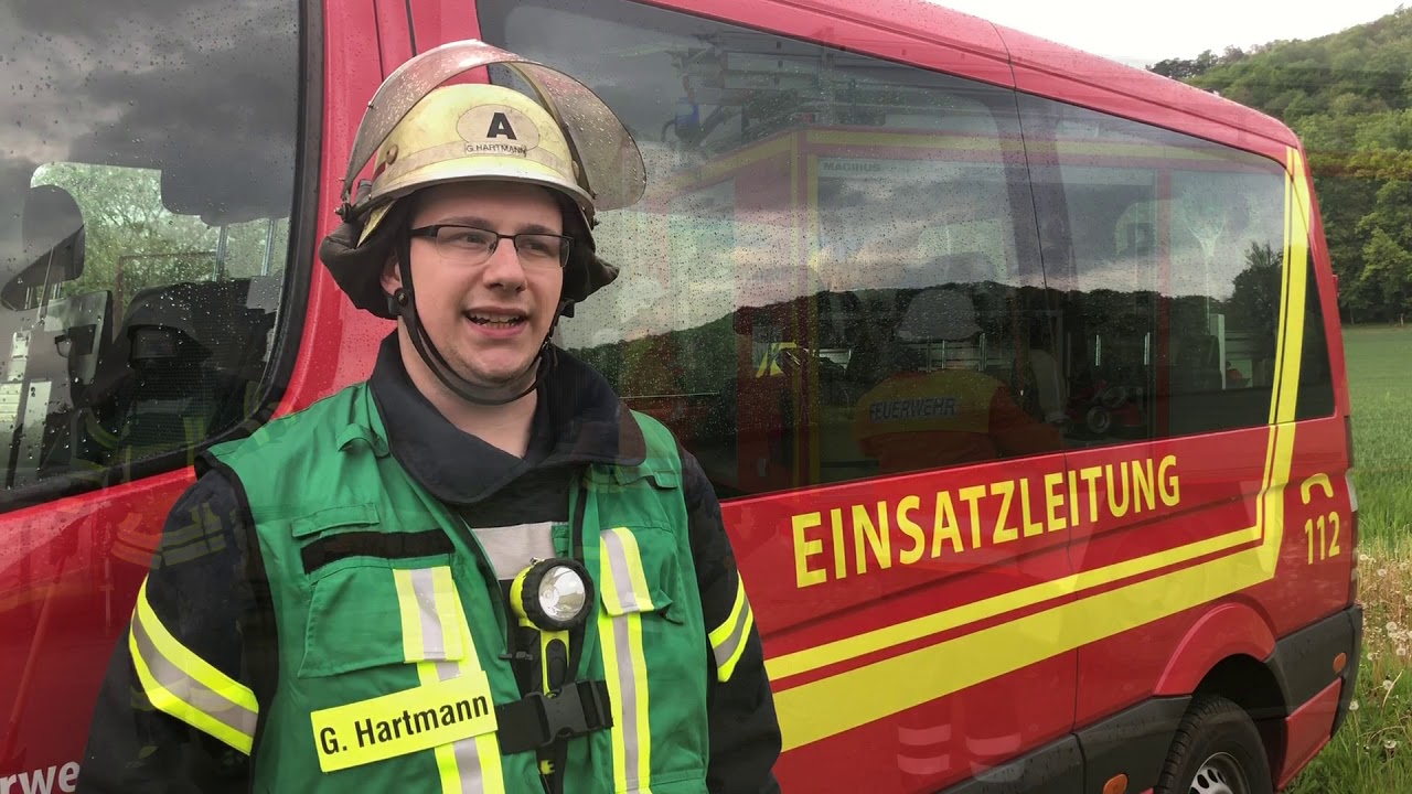 Übung der Kreisfeuerwehrbereitschaft Hameln Ost im Landkreis Holzminden