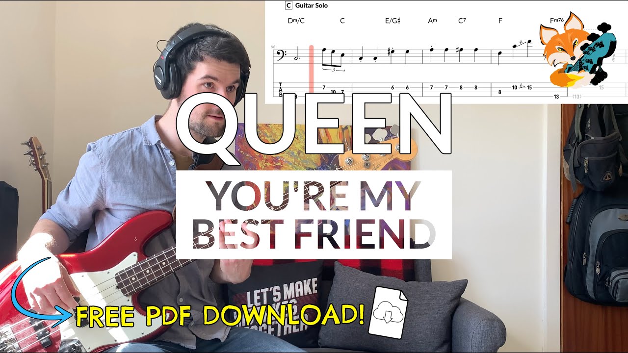 Queen - You're My Best Friend (Bass Cover) | Bass Tab Download