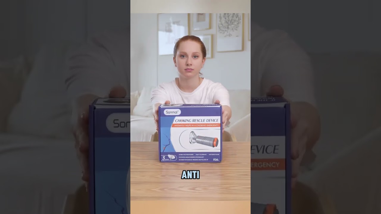 Sonmol automatic anti choking device uses powerful suction to clear airways in seconds!