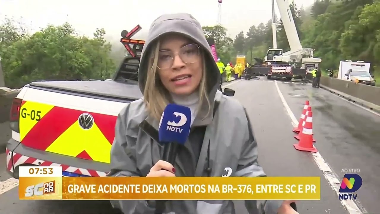 Grave acidente na BR-376 deixa pelo menos seis mortos entre SC e PR