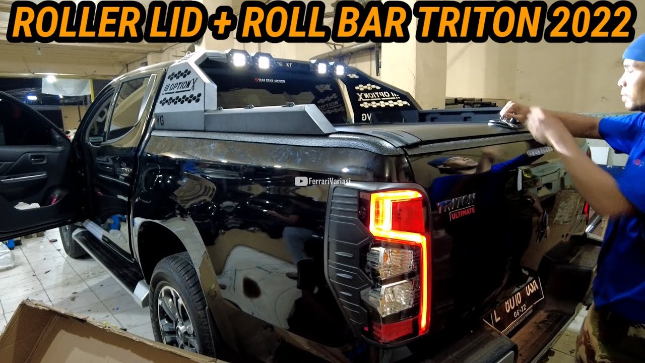 DECK COVER ROLLER LID & ROLL BAR TRITON 2022 | FERRARI VARIASI SURABAYA