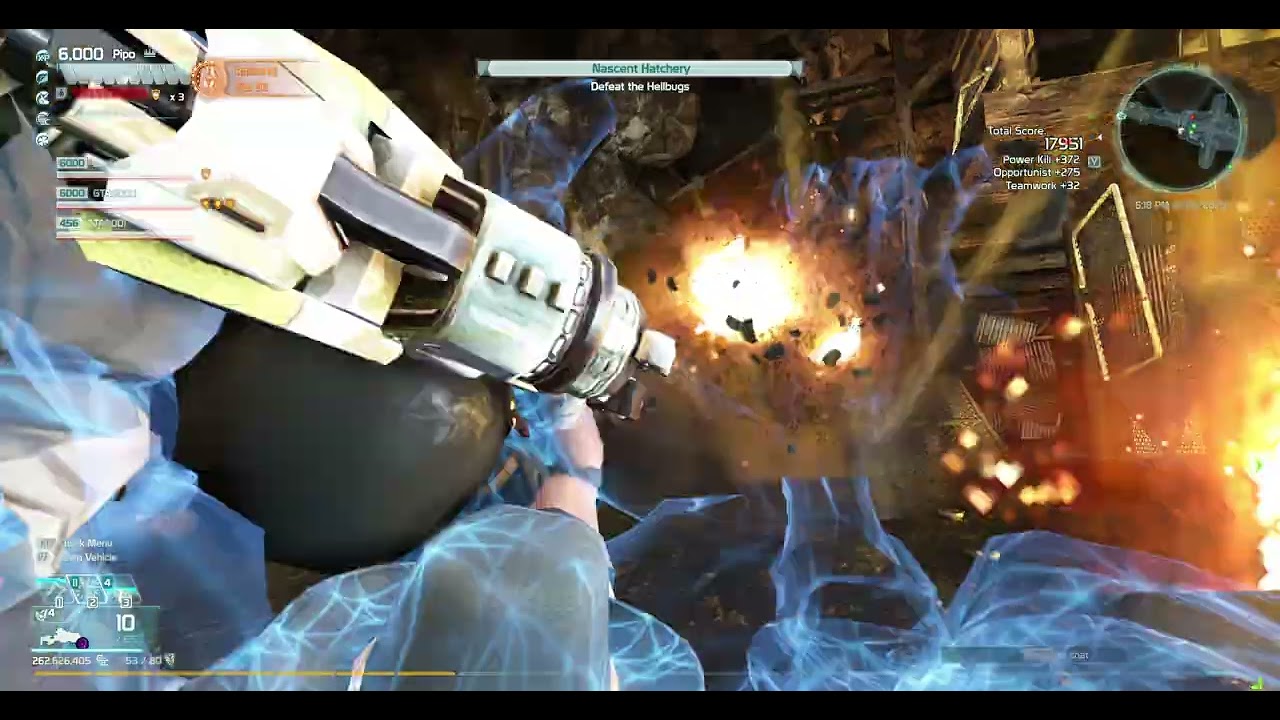 Defiance: Hellbug Hunt expedition at tier 36 (Mass Lobber Assault XD)