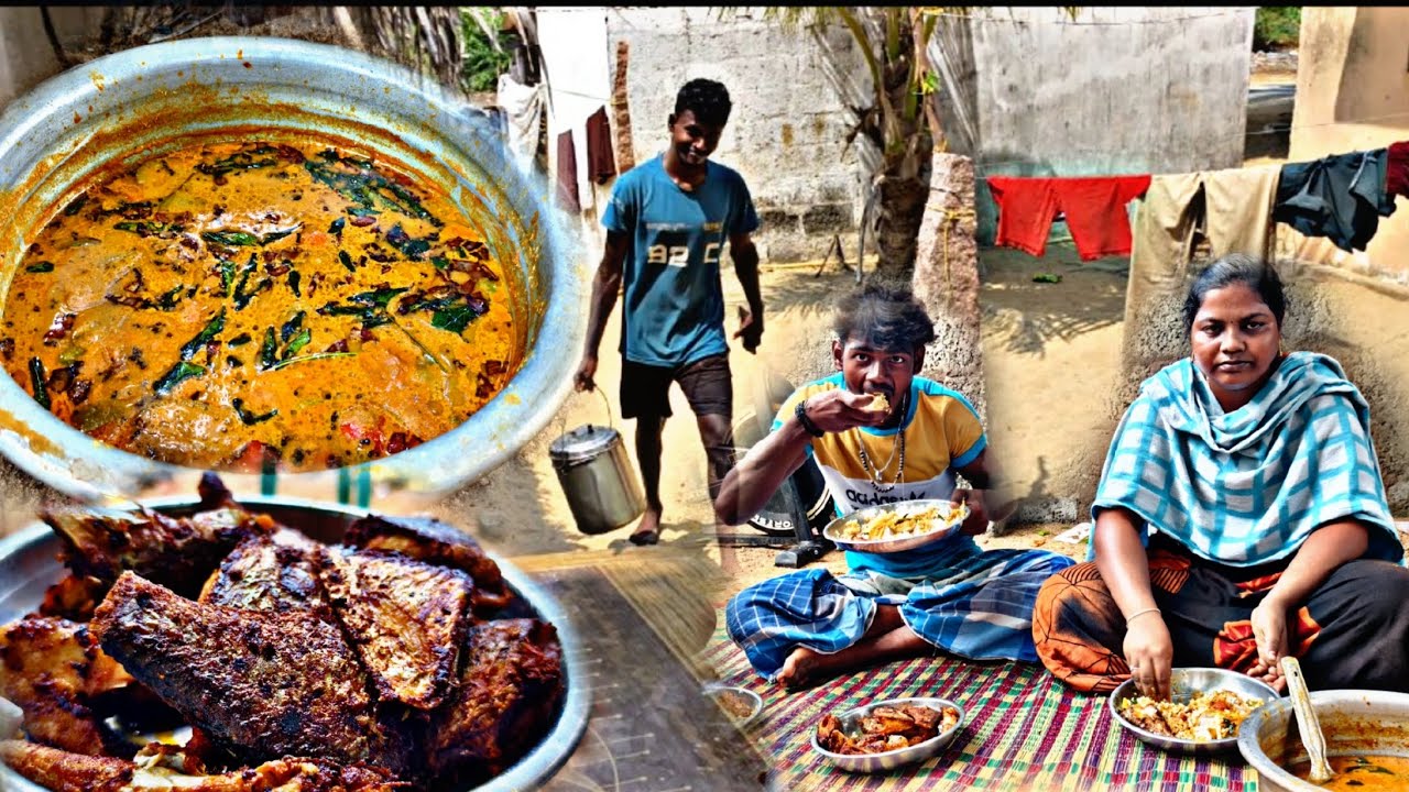 கொழுந்தனார் கொண்டுட்டு வந்த வால மீனை குழம்பு வச்சு பலவகை மீன பொரிச்சாச்சு