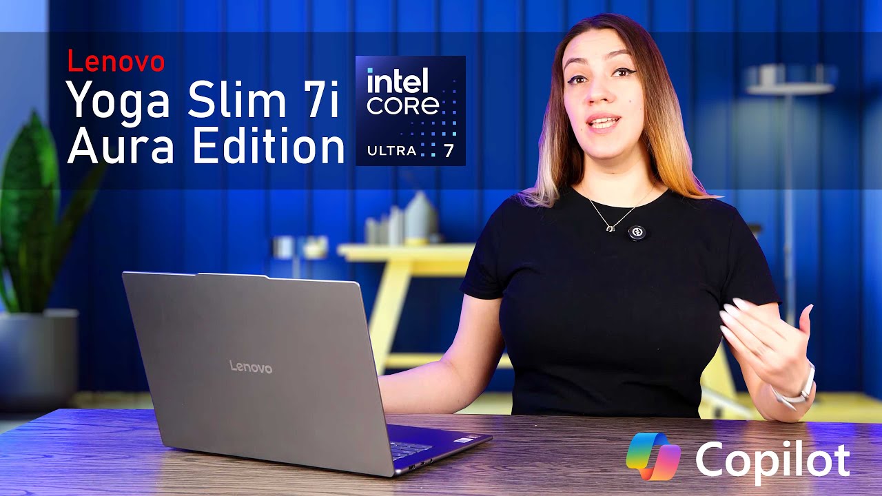 La MEJOR LAPTOP de trabajo ahora con IA! LENOVO YOGA SLIM 7i AURA Edition - Gaddgets