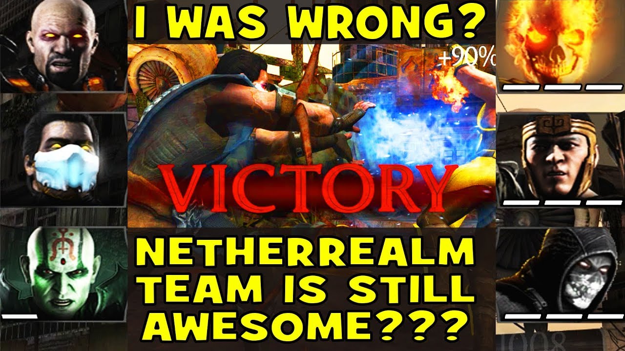 MKX Mobile: NETHERREALM PACK TEAM DESTROYS FACTION WARS! Epic Victory vs. HOMKX X-Ray Team!