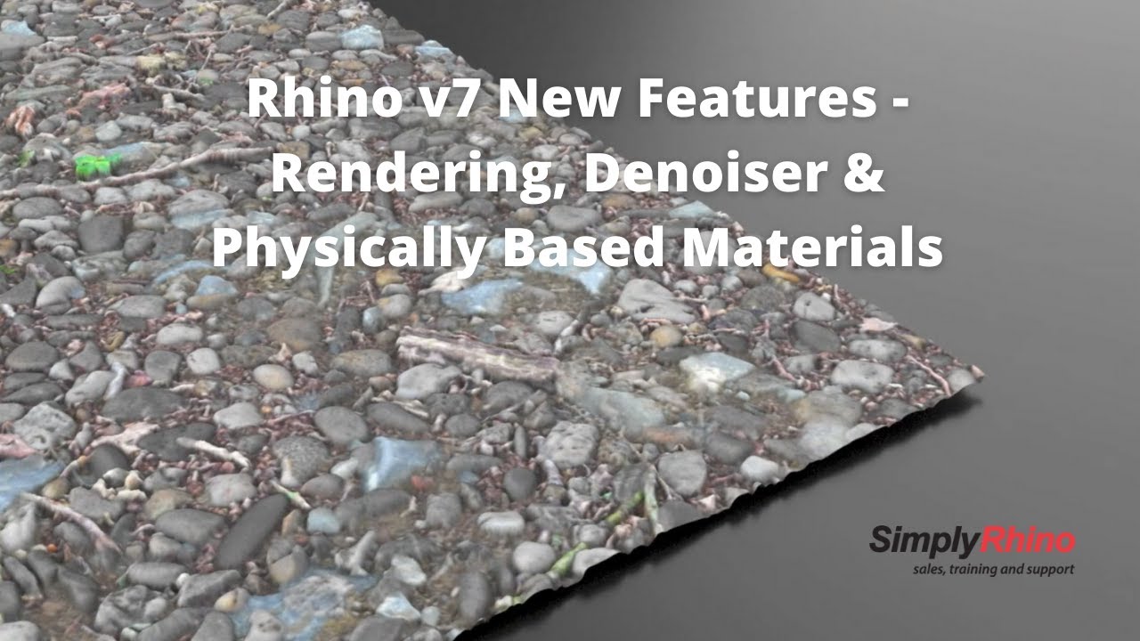 Rhino 3D v7 – Rendering, Denoiser and Physically Based Materials