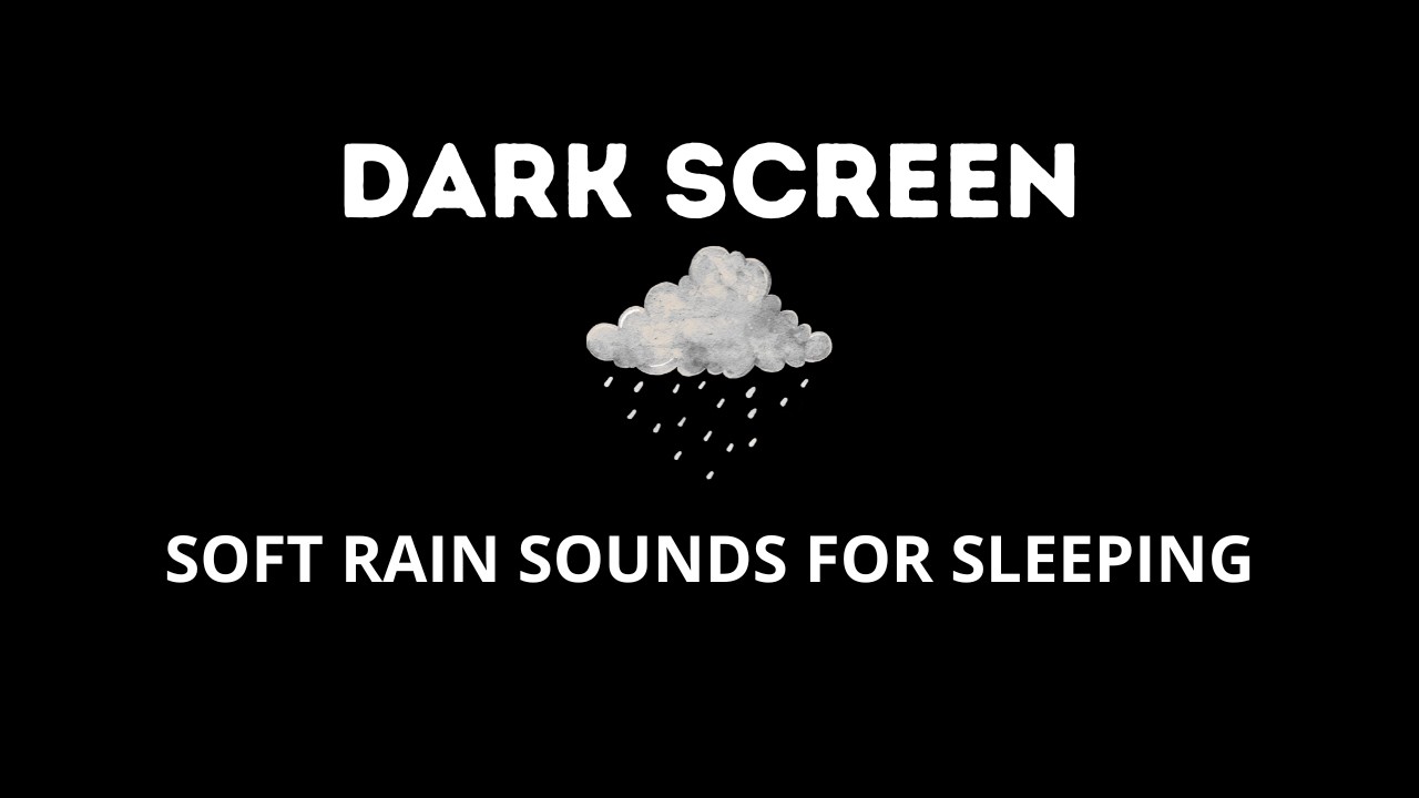 Rain Sound for Sleeping Black Screen I Sleep Fast wiht Heavy rain Sound I No Ads