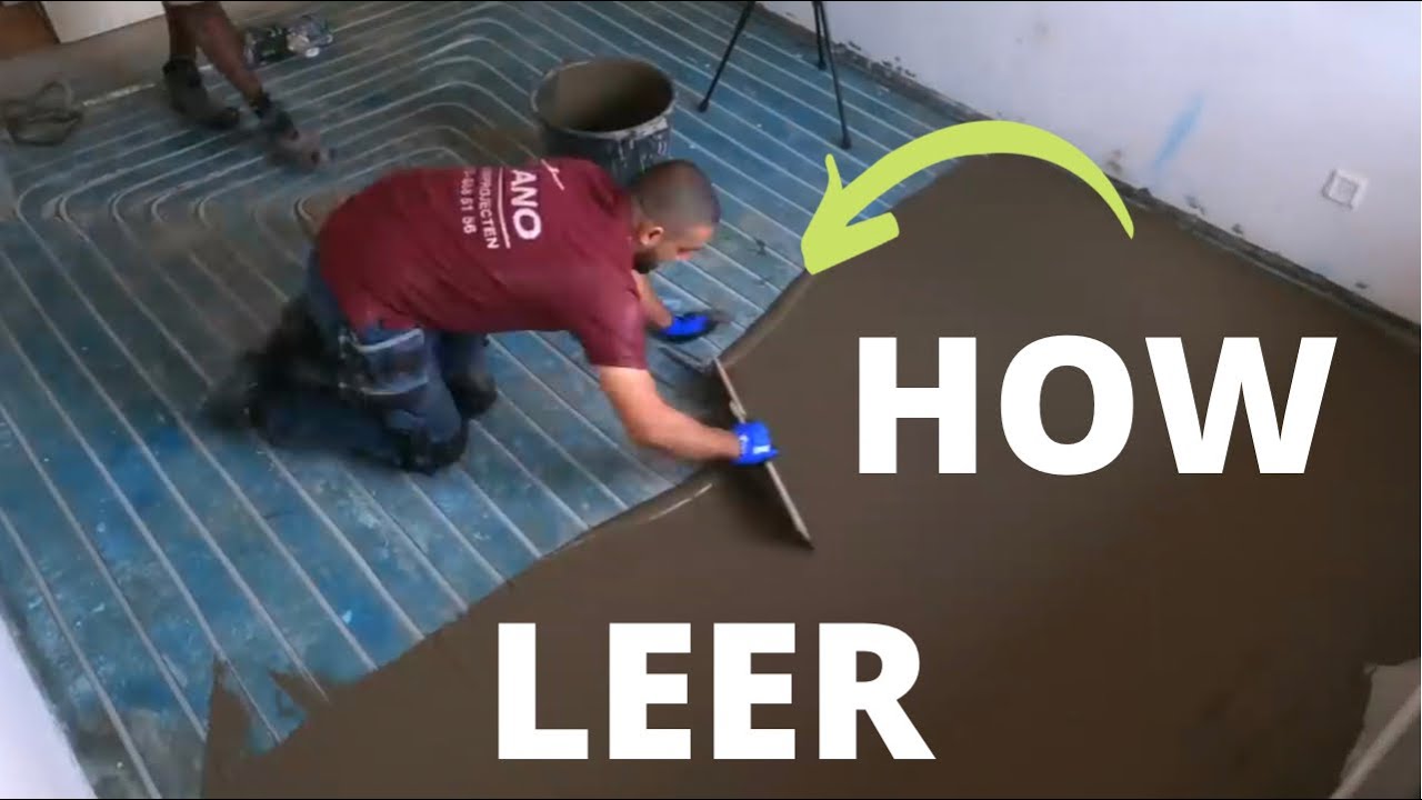 Leer hoe je het beste sleuven van vloerverwarming kunt dicht smeren #diy