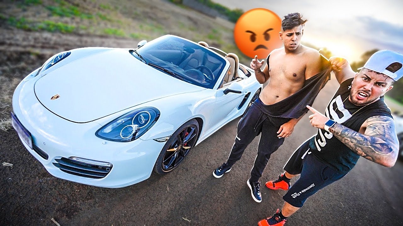 PEGUEI A PORSCHE DO RENATO ESCONDIDO E FUI ATRÁS DELE !! * cheguei fazendo drift sem dó *