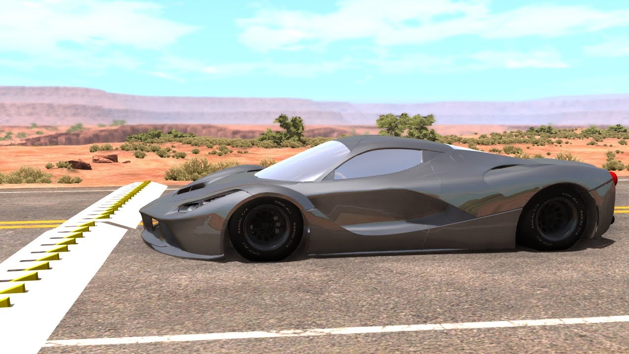 Spike Strip High Speed Testing #17 - BeamNG DRIVE