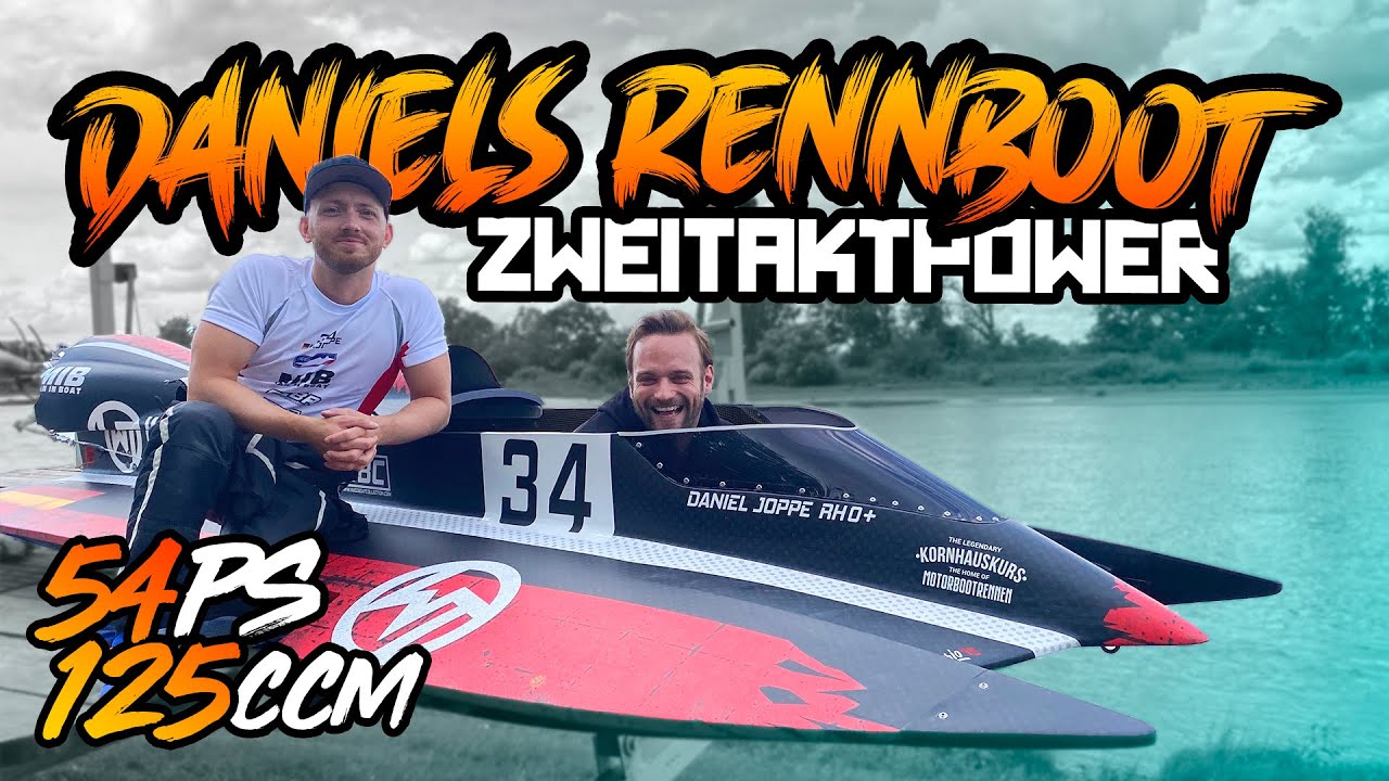 Daniels Zweitakt Rennboot - Liegend mit über 100 Km/h aufs Wasser! | Philipp Kaess |