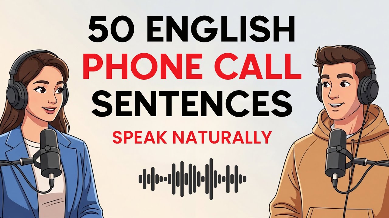 50 English Phone Call Sentences | Speak Naturally in Real Conversations