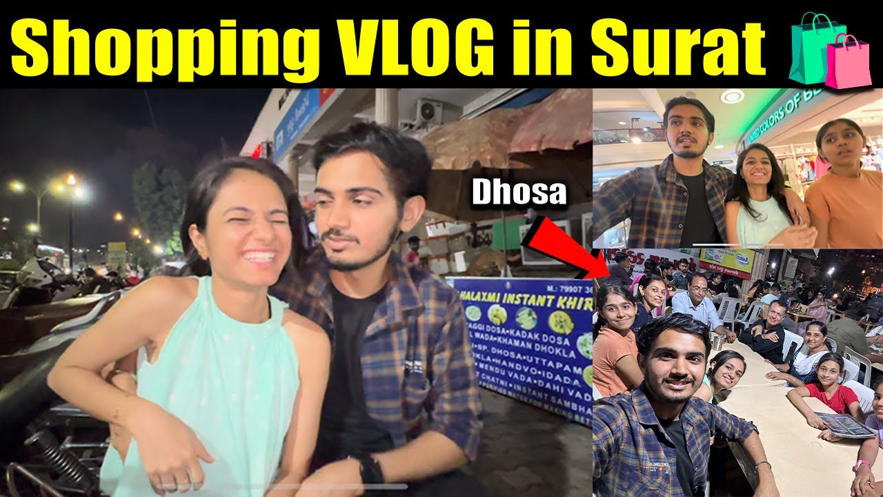 SURAT માં Shopping🛍️ કરવા ગ્યા અને POPAT થયુ | Jaydeep Devangi Vlogs | Daily Vlog | VR Mall Surat