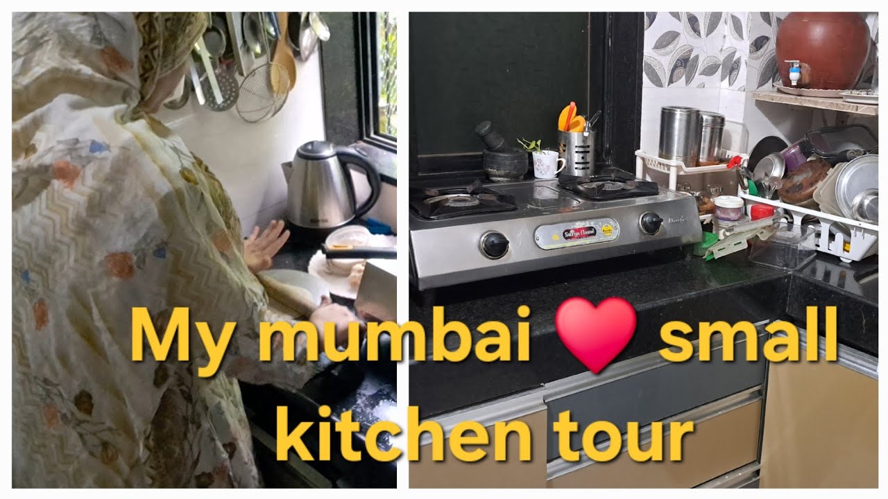 My small kitchen tour 👌/  मुंबई  का छोटा किचन मेरा💕