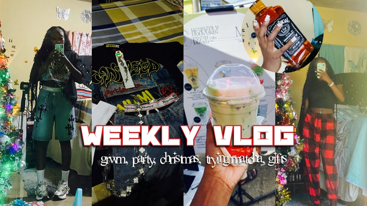 weekly vlog| merry christmas, grwm, night out, trying match for the first time, gift giving etc