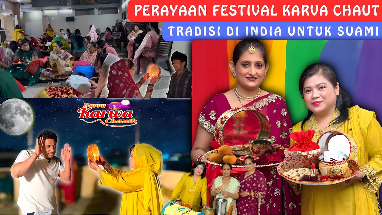 Perayaan Festival Karva Chaut‼️Tradisi Di India Untuk Suami‼️Tinggal Di India