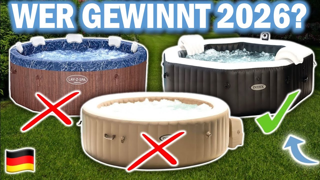 AUFBLASBARE WHIRLPOOLS kaufen: Top 3 aufblasbare Whirlpools 2026 im Vergleich!