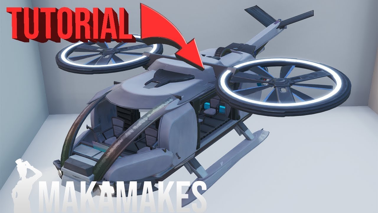 Helicopter from Avatar Tutorial (Speed build) | Fortnite Creative