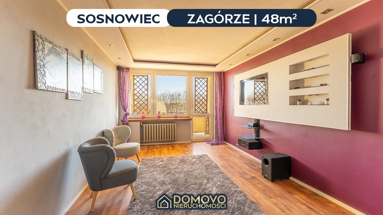 Przytulne 2 pokoje z aneksem i balkonem w Sosnowcu