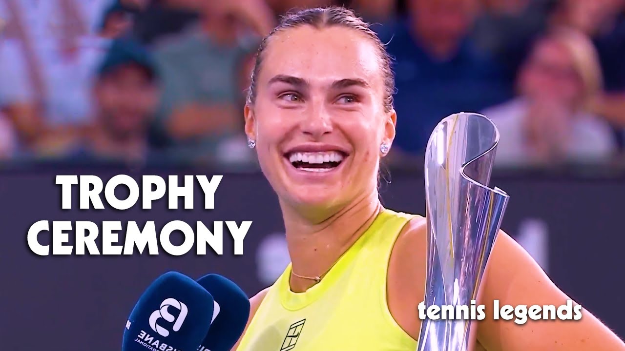 Aryna Sabalenka & Marta Kostyuk Trophy Ceremony & Speeches
