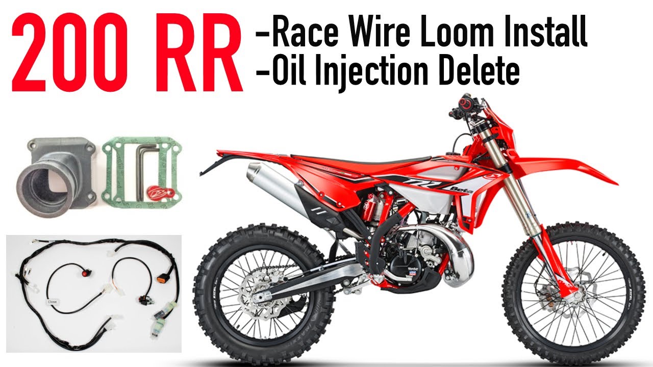 2019+ Beta 200 RR Race Wire Loom Install (AB-22050-2) & Oil Injection Delete (AB-21180)