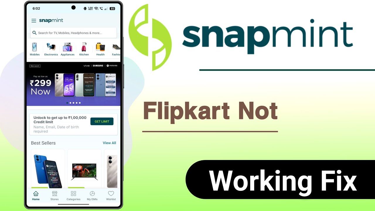 Snapmint Flipkart Not Working Problem Solve