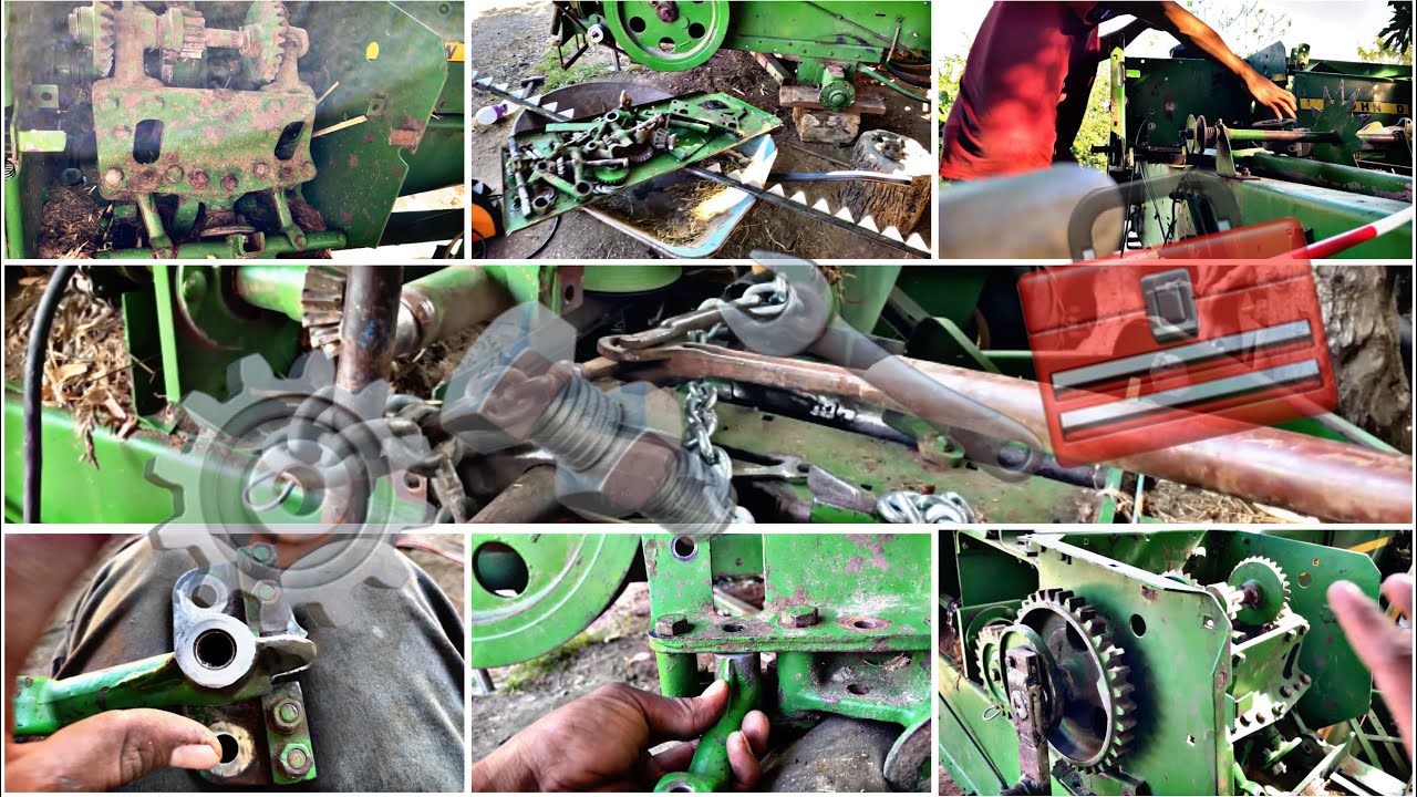 Arreglando el amarrador de una empacadora Jhon Derre 348 estos ajustes le hacemos 🧰🔧🔩⚙️