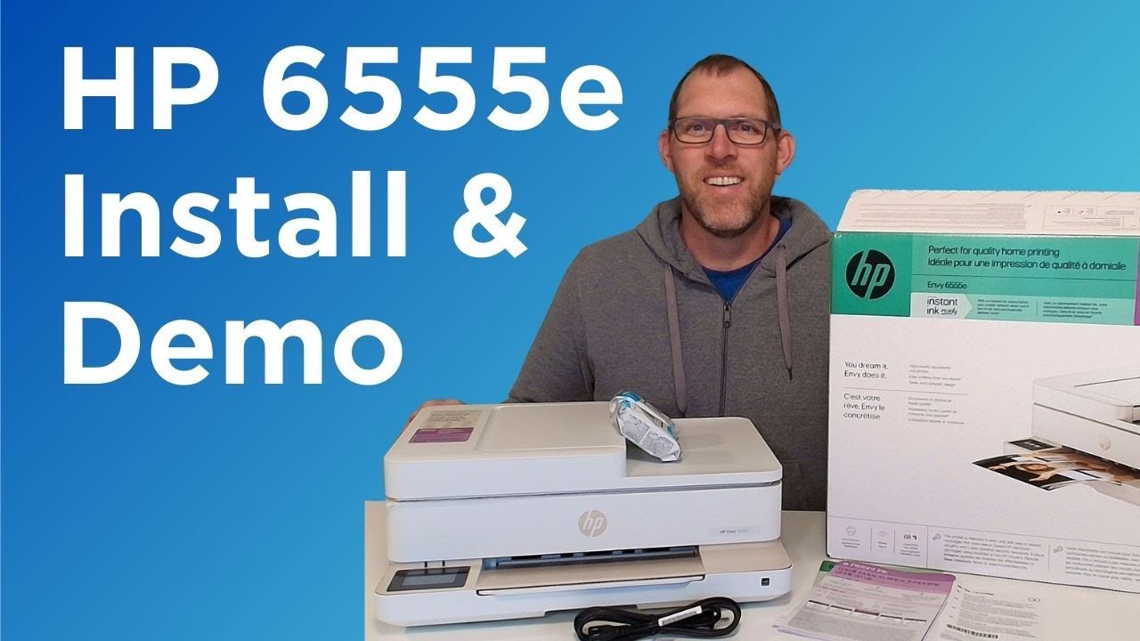 HP 6555e Printer Install and Demo