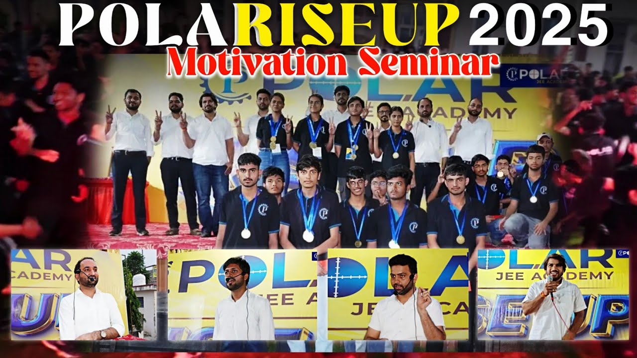 💪Motivational Seminar & 🎵 Music Ceremony . Polar JEE Academy Sikar Best Moment of RISEUP ✨️ #jee 