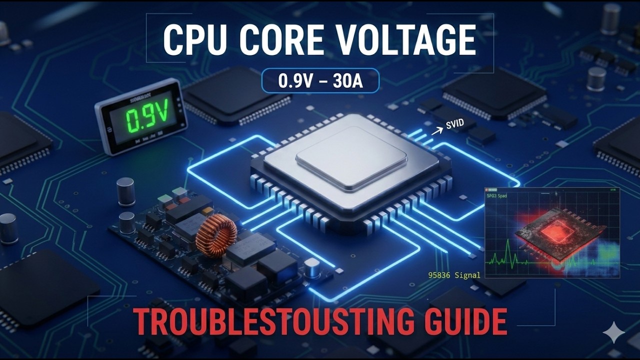 How to Fix No CPU Voltage on Computer Motherboards | VRM Circuit Repair