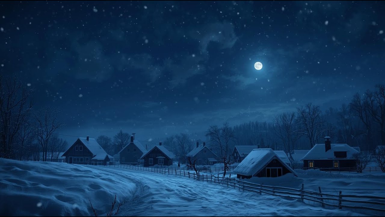 ❄️ Snowy Night | Deep Sleep Music 🌙 Relaxing Piano | Sleep Music for Everyone