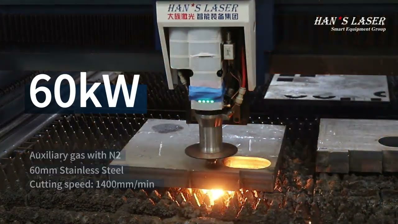 Han's Laser 60000W fiber laser cutting | Think more about laser!