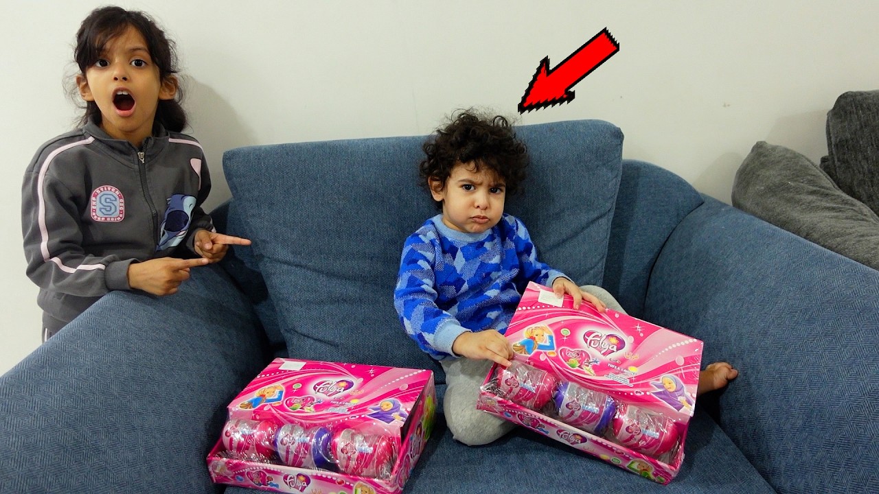 حمودي يعصب و اخذ توزيعات العيد وسارة تتورط !!