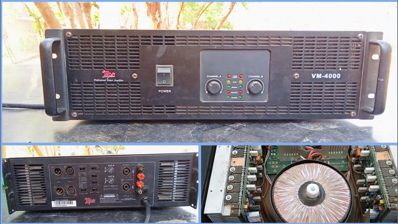 mpro vm 4000 amplifier Full details and  sound testing