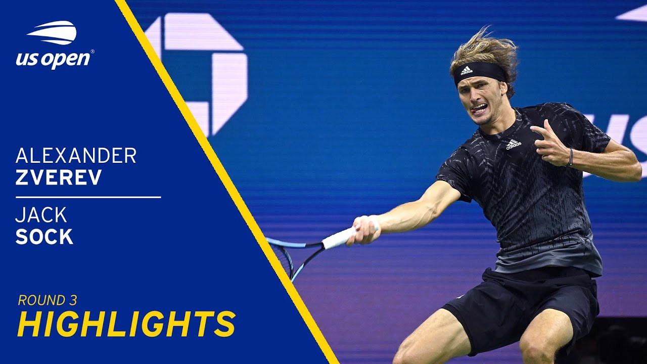 Alexander Zverev vs Jack Sock Highlights | 2021 US Open Round 3