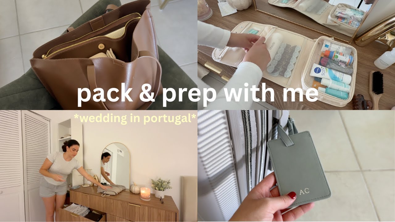 PACK & PREP WITH ME | nail appt, travel essentials, packing